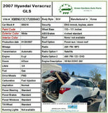 2007 - 2011 Hyundai Veracruz Front UPPER Bumper Grille Mesh Chrome Exterior