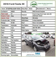 2018 FORD FIESTA Front Center Console Aux Auxiliary USB Port Plug In Interior