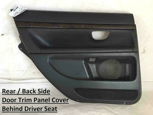 VOLVO S80 1999 - 2001 Used Door Trim Panel Cover Left Rear back  Side Black