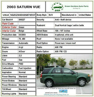 2003 SATURN VUE 2002 - 2005  Rear Back Impact Bar Bumper Cover 22691601 OEM