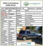 FORD EXPLORER 2002 - 2005 Rear Window Regulator With Motor Right Passenger Side