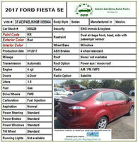 2017 FORD FIESTA Front Fog Light Cover Trim Driver Left D2BB-15A222-A