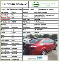 FORD FIESTA 2017 Rear Door Window Regulator W/ Motor Speaker Left Driver Side