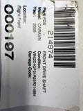 2005 DODGE GRAND CARAVAN SE Front CV Axle Shaft Passenger Right 203305098731 OEM