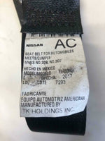 2018 NISSAN VERSA NOTE Rear Back Seat Belt Safety Seatbelt Passenger Right RH