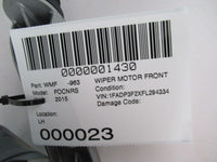 2015 FORD FOCUS Front Windshield Wiper Motor P/N 0390248142 OEM