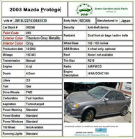 MAZDA PROTEGE 2000 - 2003 Air Condition Refrigerant Suction Line Hose Assembly