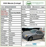 MAZDA PROTEGE 2003 Windshield Washer Wiper Cover Cowl Plastic Trim Panel Cover