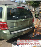 2008 FORD ESCAPE Rear Back Trunk Lid Gate Chrome Molding Trim Panel Green