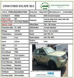2008 - 2012 FORD ESCAPE Engine Power Brake Booster Automatic 2.3L 4 Cylinder OEM