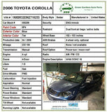 2006 TOYOTA COROLLA Front A/C Air Conditioner Heater Vent Driver Left 5565002050
