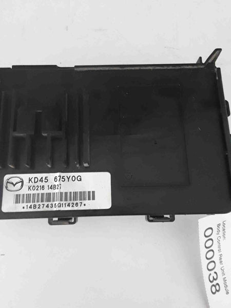 2013 - 2016 MAZDA 3 Rear Engine Body Communication Control Module Unit BCM