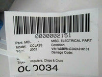 2002 MERCEDES BENZ C-CLASS C230 Engine Computer Communication Control Module ECM