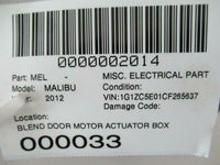 2008 - 2012 CHEVROLET MALIBU HVAC A/C Heater Blend Door Flap Actuator Motor OEM