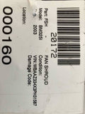 2003 BMW 325I Radiator Cooling Fan Cover Shroud 0919084 Used Original  OEM Black