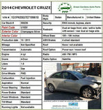 2014 CHEVY CRUZE 2011-2016 Rear Bumper Cover Paint Code U102V W/o Park Assist