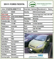 FORD FIESTA 2011 - 2017 Roof Left Curtain Air SRS Safety Bag RH AE8354042D95AJ M