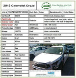 CHEVY CRUZE 2013 Head Curtain Airbag 616779201C