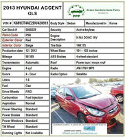 2013 HYUNDAI ACCENT GLS Engine Harmonic Balancer 1.6L 4 Cyl Fits: 2012 - 2014
