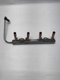 2014 TOYOTA PRIUS C Fuel Injection Rail W/ Four Fuel Injectors 4 Cylinder