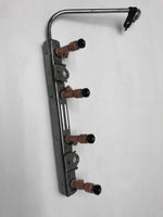 2014 TOYOTA PRIUS C Fuel Injection Rail W/ Four Fuel Injectors 4 Cylinder