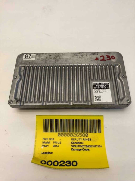 TOYOTA PRIUS 2014 Engine Brain Box Electronic Control Module 89661-5C330