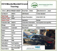 2014 MAZDA 6 2014-2016 black cod 41W Rear back Bumper Cover