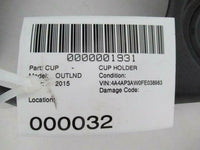 2015 MITSUBISHI OUTLANDER Water Cup Holder Panel Cover Trim Black Used Original