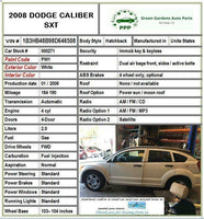 2008 DODGE CALIBER Front Roof Curtain Air SRS Safety Bag Right Side