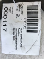 2014 KIA RIO Forte Rio Full Rear Right Brake Plate Rotor Brake Back Plate OEM