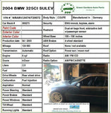 2004 BMW 325I Dash Safety Bag Passenger Side Top Trim Cover G