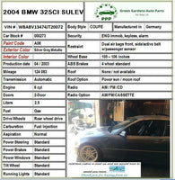 2004 - 2005 BMW 325I AC Air Compressor Code 64526916232 G