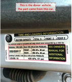 2005 VOLVO 40 SERIES A/C Air CondItion Refrigerant Suction Hose Line Pipe OEM