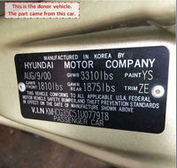 2000 - 2005 HYUNDAI ACCENT Steering Column Upper & Lower Trim Cover