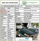 2001 KIA SPORTAGE FRONT WINDSHIELD WIPER MOTOR FITS 2000 - 2002 OEM M