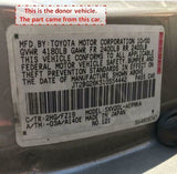 2001 TOYOTA CAMRY Rear Center Seat Belt Seatbelt Retractor Middle P/N 56126D M