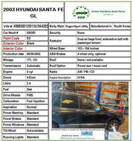 2003 HYUNDAI SANTA FE Engine Crankshaft Pulley 2.4L Balancer Vibration Damper G