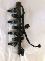 2001 HYUNDAI ACCENT Fuel Injector Rail With Injectors & Wiring 1.6L G
