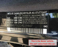 2002 MERCEDES S-CLASS Front Driveshaft Coupler Code 2104110215