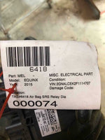 2015 CHEVROLET EQUINOX Air SRS Safety Bag Control Module Code 13589410