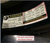 2007 NISSAN ALTIMA Rear 3rd Stop Brake Light Lamp Avoidance
