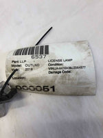 2018 MITSUBISHI OUTLANDER Trunk Rear Liftgate License Plate Light Lamp Assembly