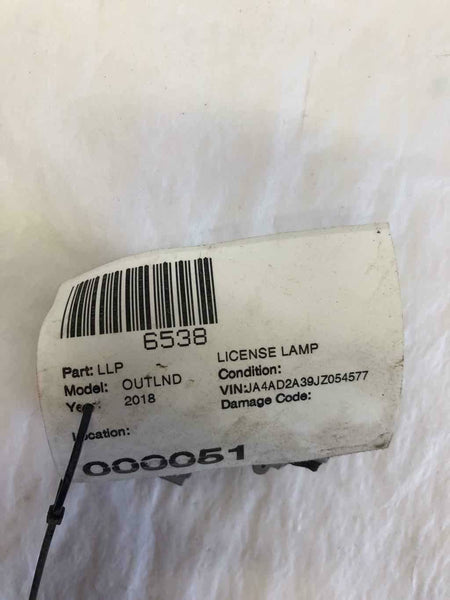 2018 MITSUBISHI OUTLANDER Trunk Rear Liftgate License Plate Light Lamp Assembly