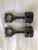 1997 - 1998 BMW 528I Two Engine Piston With Connecting Rod Assembly 2.8L A/T G