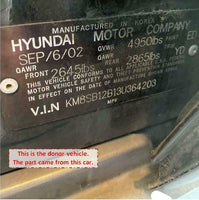 2002 - 2004 HYUNDAI SANTA FE Two Engine Piston With Connecting Rod Assembly G