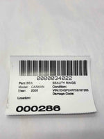 2005 DODGE CARAVAN Lift-Gate Flood Light Lamp - Mopar Interior Code 4685678AA