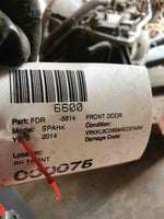 2014 CHEVROLET SPARK Front Electric Door Assembly Right Passenger Side RH G