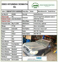 2003 HYUNDAI SONATA 2.4L FWD A/C Air Compressor 77K Miles Fits 1999 - 2005 M