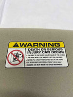 1998 - 1999 CHRYSLER TOWN CNTRY Right Sun Visor Sun Shade W/ Light & Mirror RH M