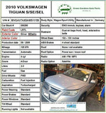 2010 VOLKSWAGEN TIGUAN 2.0L 4 Cylinder Automatic Engine Power Brake Booster
